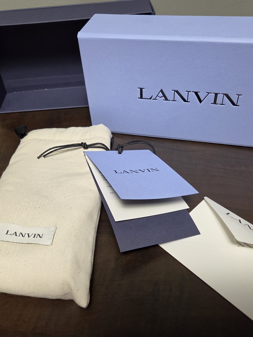 Lanvin Empty Box + Dust Bag + Original Packaging